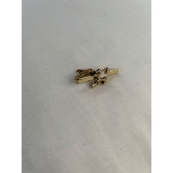 Mother of Pearl and Gold Tone Bowling Tie Clip & Cufflinks Set - Picture 8 of 9